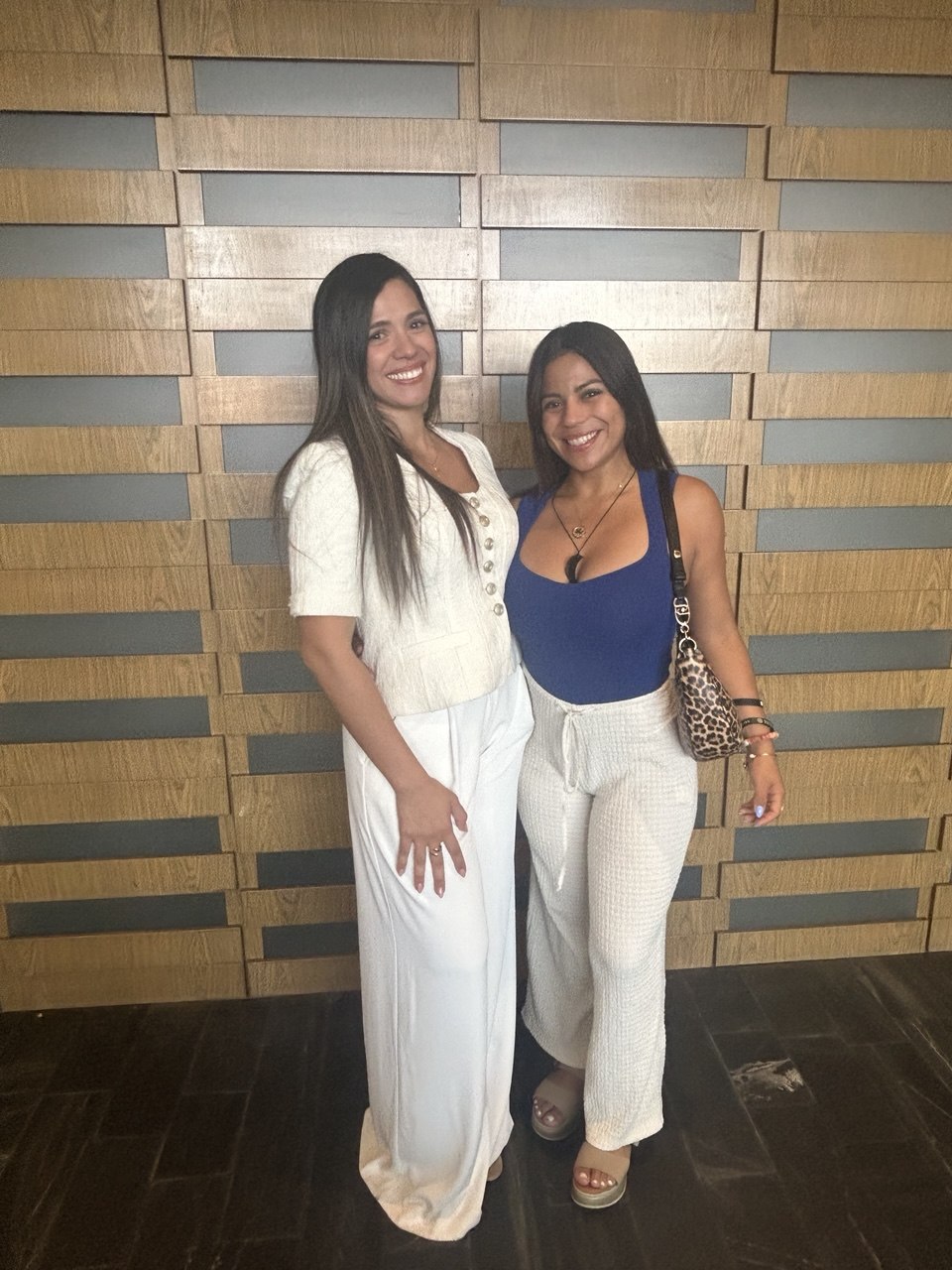 Nathaly Jirón junto a su mentor Michell Piter