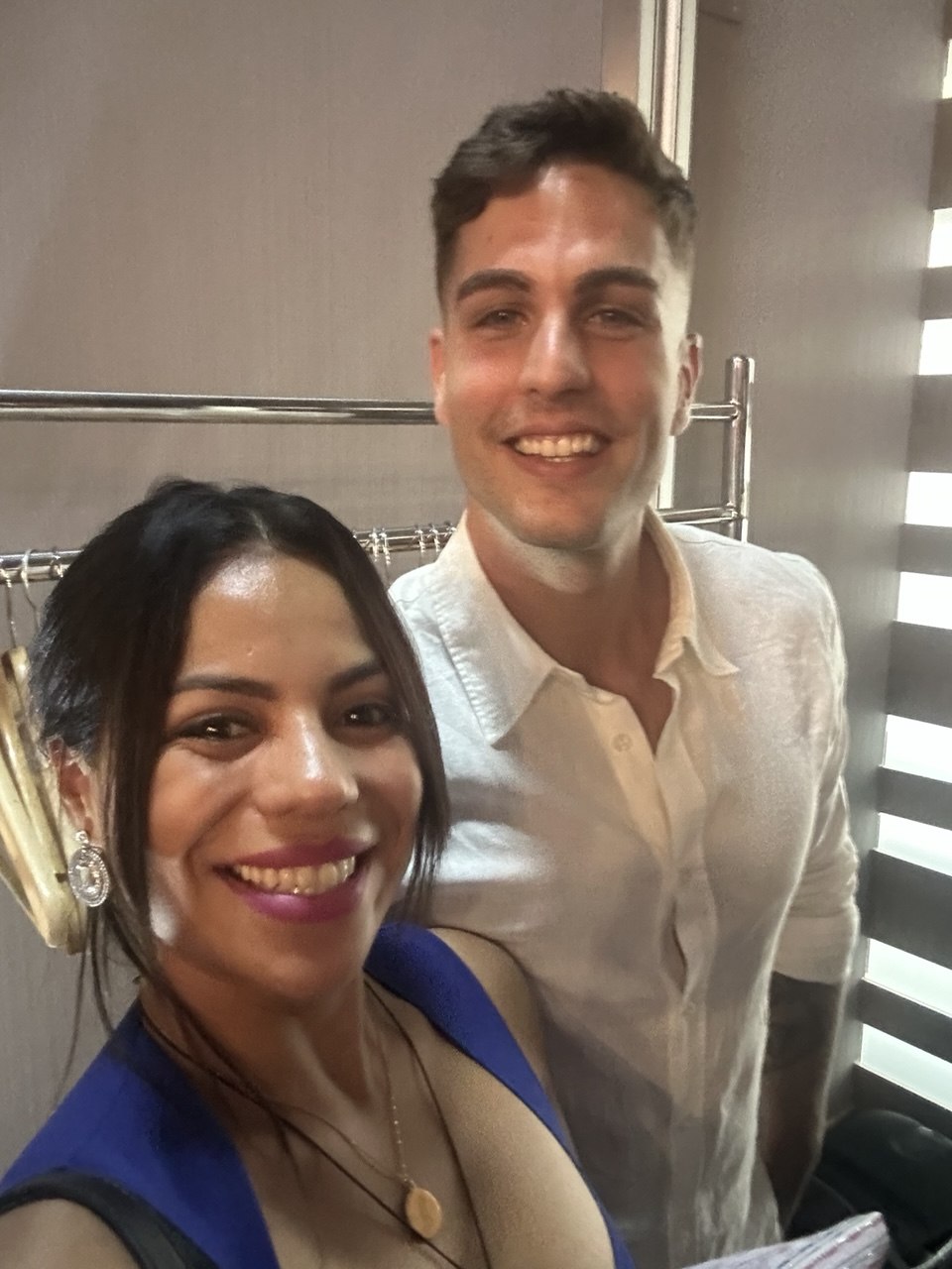 Nathaly Jirón junto a su mentor Ignacio Sala