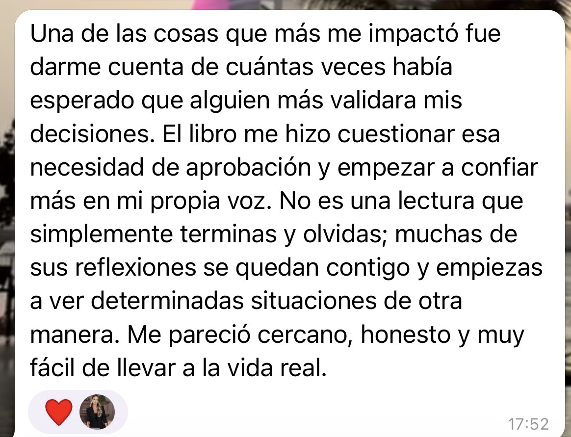 Testimonio de una lectora del libro Mujer Imantra 3