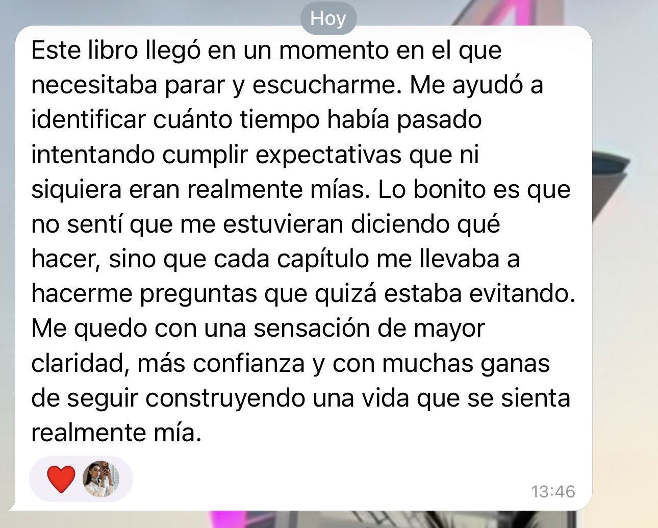 Testimonio de una lectora del libro Mujer Imantra 1